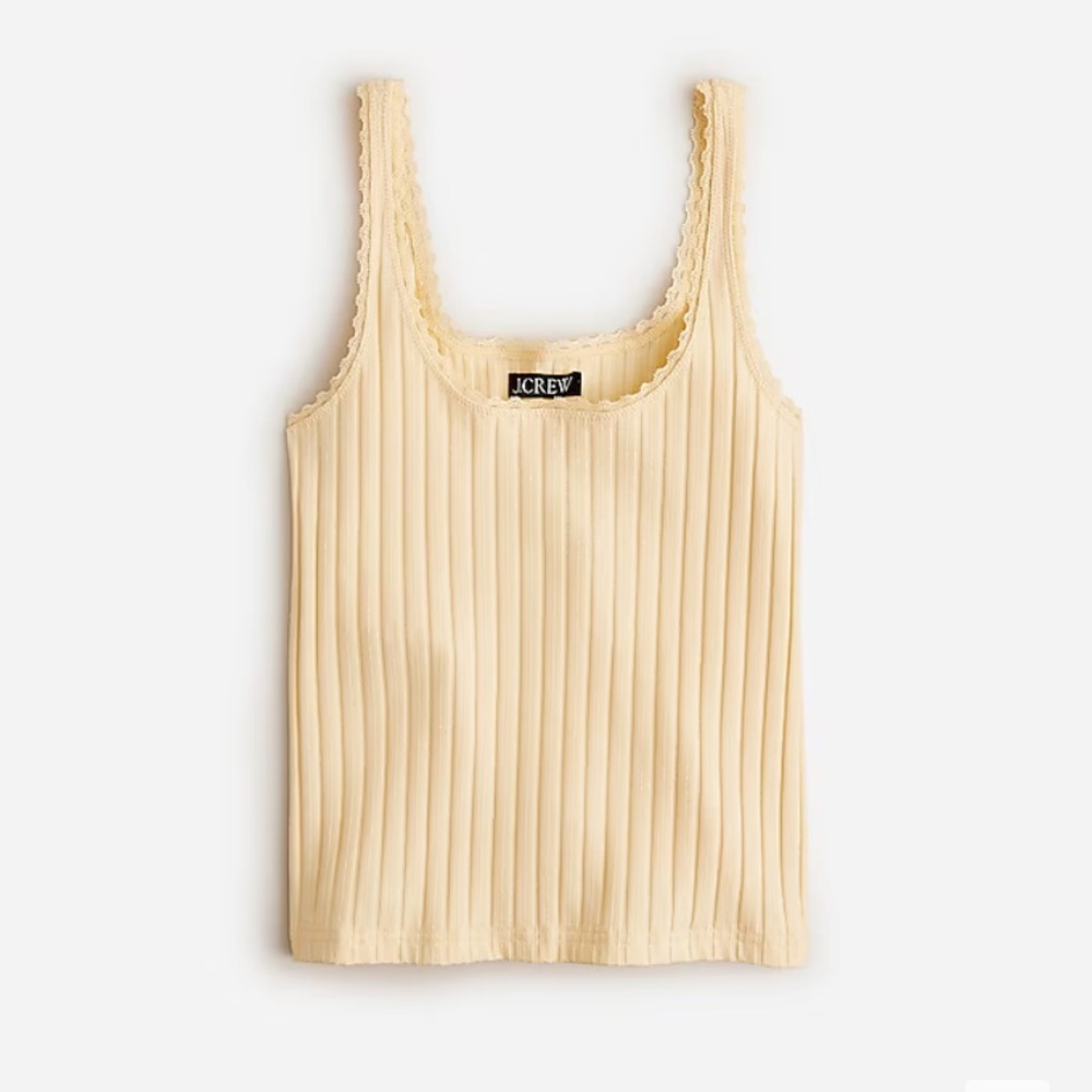 J. Crew Pointelle Tank Top
